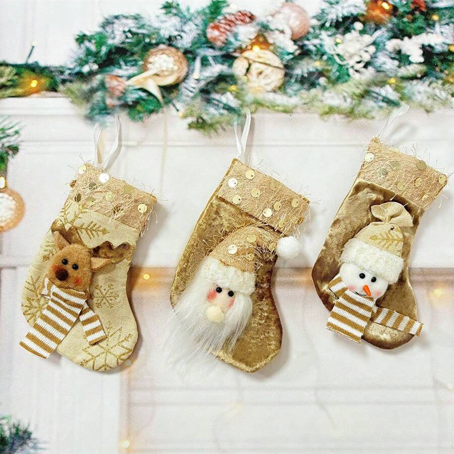 3pcs Christmas Decoration Stoc - Christmas Stocking Hanging review and price
