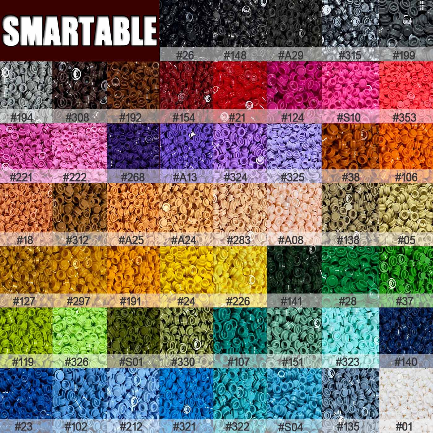 Round Plate 1x1 DIY Pixel Art  - Lego Set City review and price